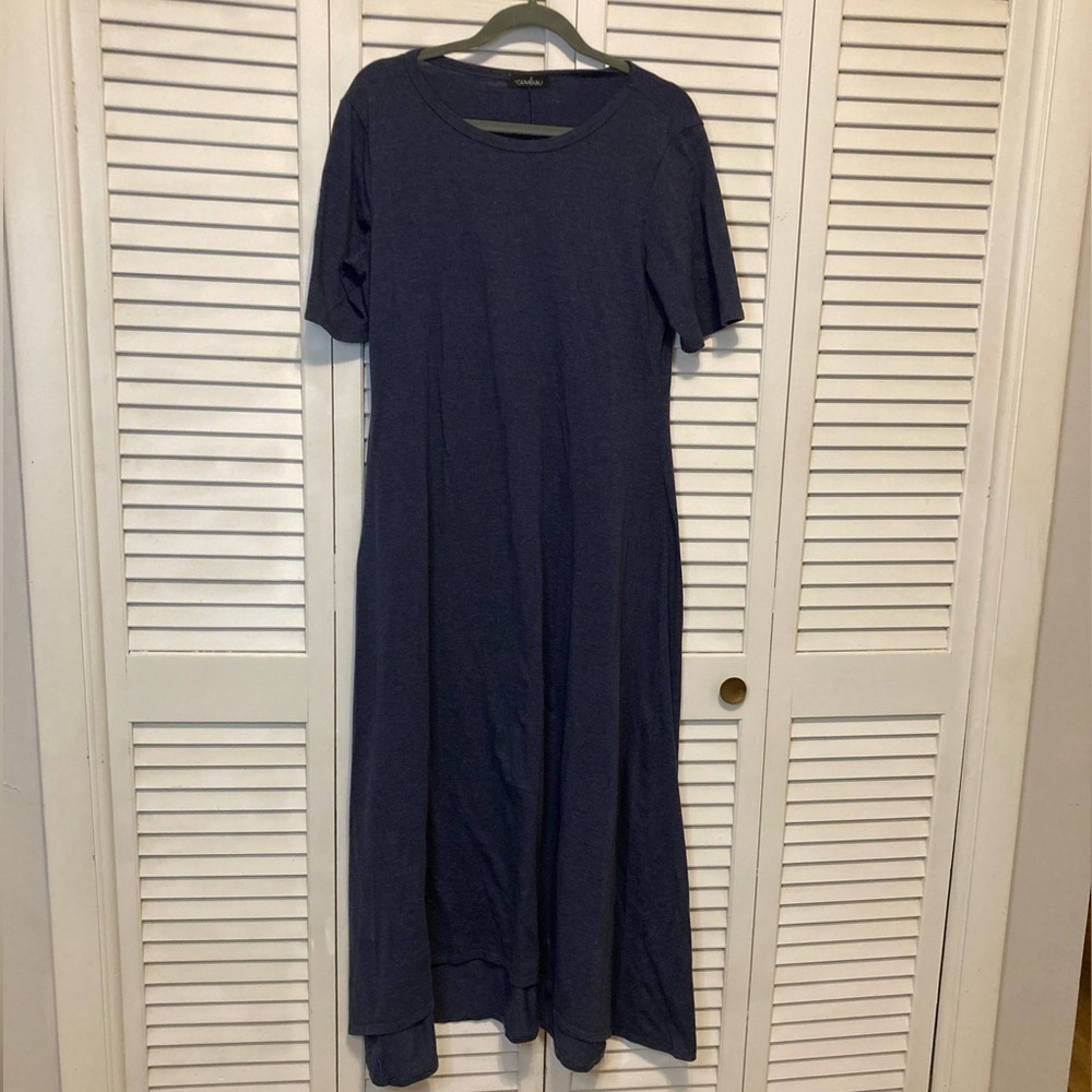 Caralase Blue High Low Long Dress Size Large